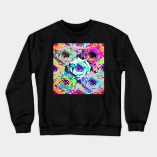 Delilah Roses Pattern Crewneck Sweatshirt